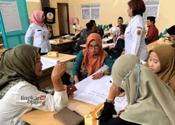 Kegiatan Desiminasi Pesantren Ramah Anak yang diselenggarakan DinsosP3AKB Kabupaten Pati di Aula Gedung IBI, Desa Geritan, pada Rabu, 10 Juli 2024. (HMS/Lingkarjateng.id)
