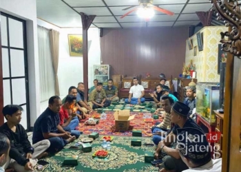 Konsolidasi PAC Pamdi se-Kabupaten Jepara untuk mendukung Irjen Pol Ahmad Luthfi di Pilgub Jateng 2024. (Muhammad Aminudin/Lingkarjateng.id)