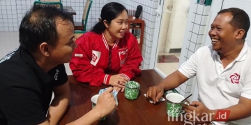 Ketua Dewan Perwakilan Daerah (DPD) Partai Solidaritas Indonesia (PSI) Kudus, Aris Susanto, Kudus, Selasa, 23 Juli 2024. (Dok. Lingkarjateng.id)
