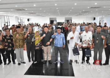 Sejumlah tokoh agama dan tokoh masyarakat saat bersilaturahmi dengan jajaran Forkopimda Salatiga beberapa waktu lalu. (Dok. Prokompim Setda Salatiga/Lingkarjateng.id)