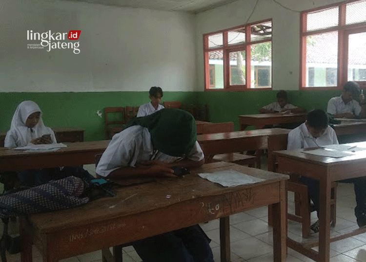 Siswa SMP Rimba Teruna Kecamatan Randublatung, Kabupaten Blora. (Dok. Lingkarjateng.id)