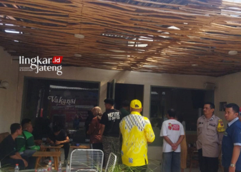 Cafe Vakansi di Jepara kebakaran akibat kebocoran gas elpiji. (Tomi Budianto/Lingkarjateng.id)