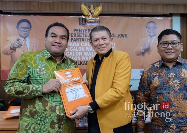 Arief Rohman usai menerima rekomendasi dari Partai Hanura. (Dok. Pribadi/Lingkarjateng.id)