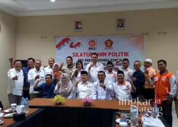 Usung Mirna, Gerindra Ingin Koalisi Lagi dengan PKS di Pilkada Kendal 28 DPC Partai Gerindra Kendal saat menjalin komunikasi politik dan silaturahmi dengan PKS di salah satu resto di Kabupaten Kendal pada Senin Sore, 19 Agustus 2024. (Arvian Maulana/Lingkarjateng.id)