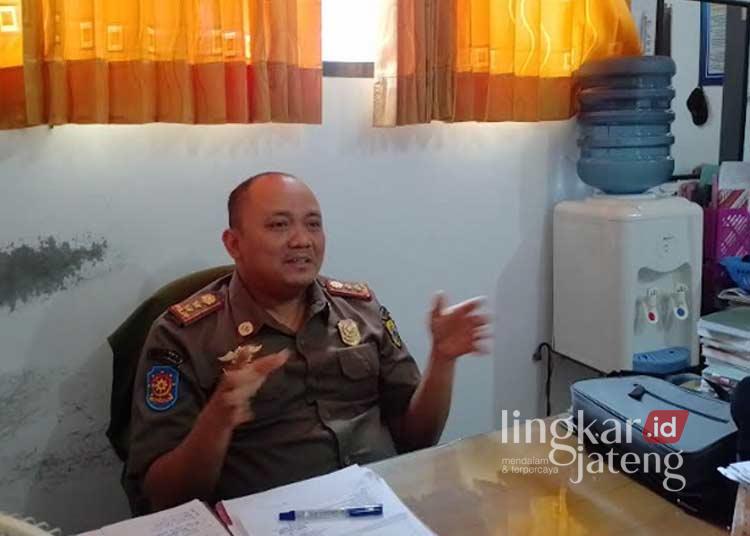 Kabid Penegakan Produk Hukum Daerah (PPHD) Satpol PP Pati, Herman Setiyawan. (Arif Febriyanto/Lingkarjateng.id)