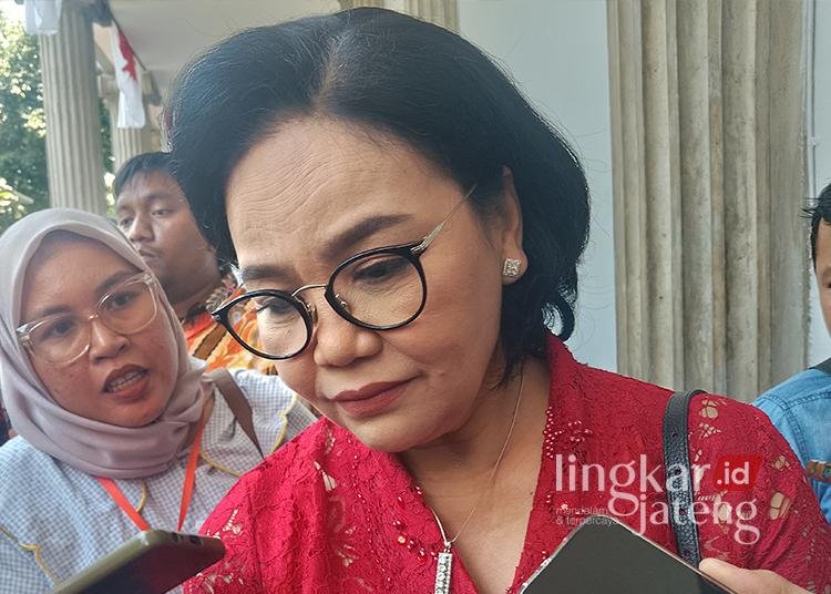 Bendahara DPD PDIP Jateng, Agustina Wilujeng Pramestuti. (Rizky Syahrul Al-Fath/Lingkarjateng.id)