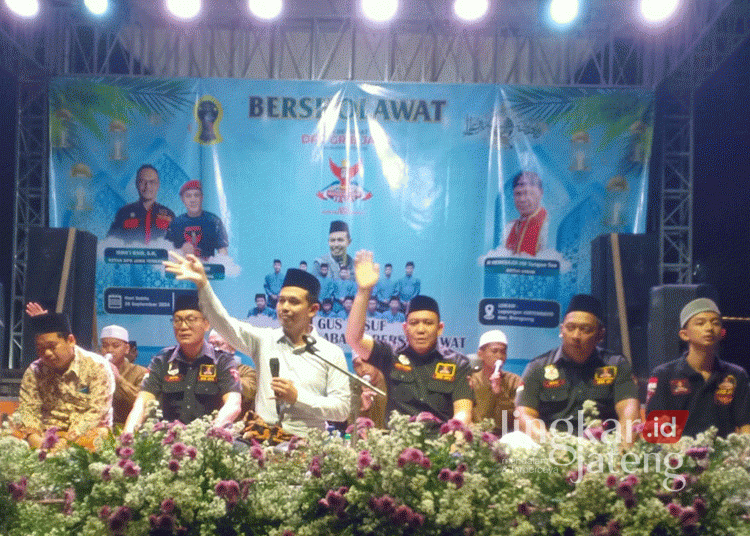 GRIB Jaya Kabupaten Kendal menggelar sholawat bersama warga pada Minggu, 29 September 2024. (Unggul Priambodo/Lingkarjateng.id)
