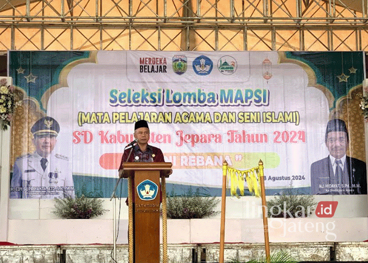 Kepala Bidang SD dari Disdikpora Kabupaten Jepara, Edy Utoyo. (Muhammad Aminudin/Lingkarjateng.id)