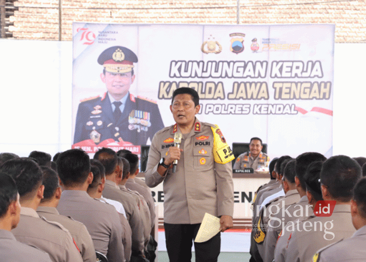 Kapolda Jawa Tengah Irjen Pol Ribut Hari Wibowo melakukan kunjungan kerja ke Mapolres Kendal pada Selasa, 3 September 2024. (Dok. HMS/Lingkarjateng.id)