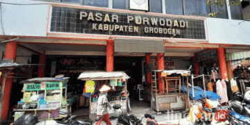 Gedung Pasar Induk Purwodadi, Kabupaten Grobogan. (Eko Wicaksono/Lingkarjateng.id)