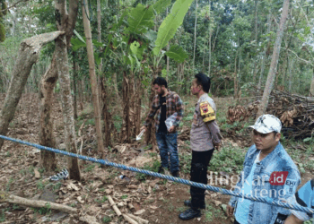 Diduga Terjerat Masalah Asmara, Pemuda di Kabupaten Semarang Nekat Gantung Diri 32 Sejumlah petugas kepolisian dari Polsek Susukan saat melalukan inevestigasi dan olah tempat kejadian perkara penemuan seorang pemuda tewas gantung diri di sebuah pohon jati di Dusun Sukorejo, Desa Bakalrejo, Kecamatan Susukan, Kabupaten Semarang, pada Kamis sore, 26 September 2024. (Dok. Polres Semarang/Lingkarjateng.id)