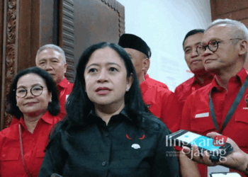 Ketua Umum DPP PDIP, Puan Maharani. (Rizky Syahrul Al-Fath/Lingkarjateng.id)