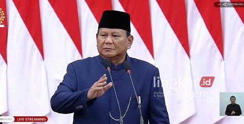 Pidato perdana Prabowo Subianto