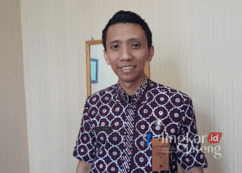 Kabid Perencanaan dan Pengendalian Bappeda Grobogan, Adityawarman. (Eko Wicaksono/Lingkarjateng.id)