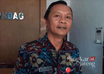 Kepala Disperindag Grobogan, Pradana Setyawan. (Eko Wicaksono/Lingkarjateng.id)
