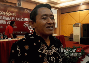Komisioner KPU Kabupaten Grobogan, Ngatiman. (Eko Wicaksono/Lingkarjateng.id)