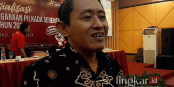 Komisioner KPU Kabupaten Grobogan, Ngatiman. (Eko Wicaksono/Lingkarjateng.id)