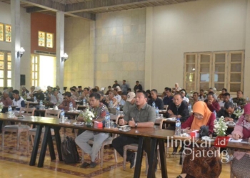 Ratusan petani saat mengikuti FGD bersama Dispangtan Kota Salatiga, belum lama ini. (Dok. Prokompim Setda Salatiga/Lingkarjateng.id)