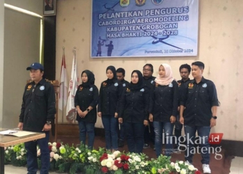 Pelantikan pengurus Cabordirga Aeromodelling Grobogan masa bakti 2024 - 2028. (Dok. Eko Wicaksono/Lingkarjateng.id)