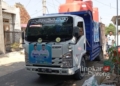 Mobil pengangkut bantuan air bersih dari relawan Harmonis terparkir di salah satu wilayah terdampak kekeringan. (Dok. for Lingkarjateng.id)