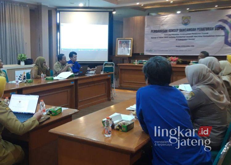 DPMPTSP Kendal Bahas Rancangan Perbup Insentif dan Kemudahan Investasi