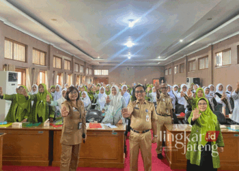 Diseminasi pencegahan kekerasan perempuan, anak, serta perkawinan anak yang digelar DinsosP3AKB Pati di Ruang Penjawi Setda Pati pada Selasa, 19 November 2024. (Dok. HMS/Lingkarjateng.id)