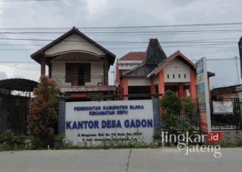 Kantor Desa Gadon, Kecamatan Cepu, Kabupaten Blora. (Hanafi/Lingkarjateng.id)