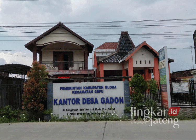 Kantor Desa Gadon, Kecamatan Cepu, Kabupaten Blora. (Hanafi/Lingkarjateng.id)
