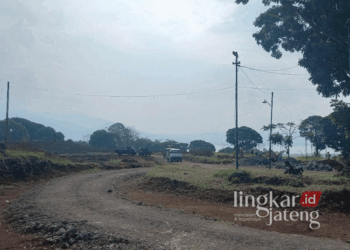 Pembangunan proyek investasi properti Panarama Residential Resort di Desa Kesongo, Kecamatan Tuntang, Kabupaten Semarang. (Hesty Imaniar/Lingkarjateng.id)