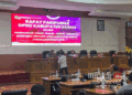 TEGAS: Ketua Fraksi PAN-NasDem Superiyanto mengajukan hak interpelasi kepada Pj. Bupati Kudus M. Hasan Chabibie dalam rapat paripurna di Gedung DPRD Kudus pada Rabu, 6 November 2024. (Mohammad Fahtur Rohman/Lingkarjateng.id)