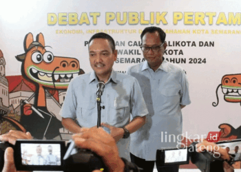 Legawa Kalah Pilwalkot Semarang, Yoyok Sukawi: Selamat Bu Agustina dan Pak Iswar 32 Pasangan Calon Wali Kota dan Wakil Wali Kota Semarang, Yoyok Sukawi-Joko Santoso. (Antara/Lingkarjateng.id)