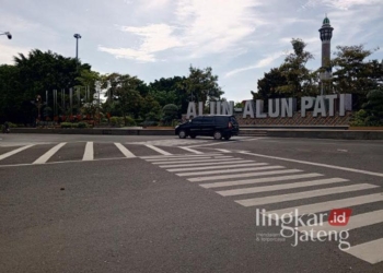 Alun-alun Simpang Lima Pati. (Setyo Nugroho/Lingkarjateng.id)
