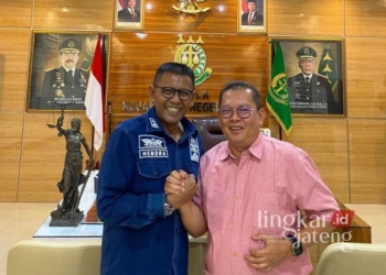 HJA Bicara soal Ikhtiar Korps Adyaksa Demak Benahi Markas di Kasawan Alun-Alun 25 Kajari Demak, Hendra Jaya Atmaja, SH, MH (kiri). (JMSI Jateng Network)