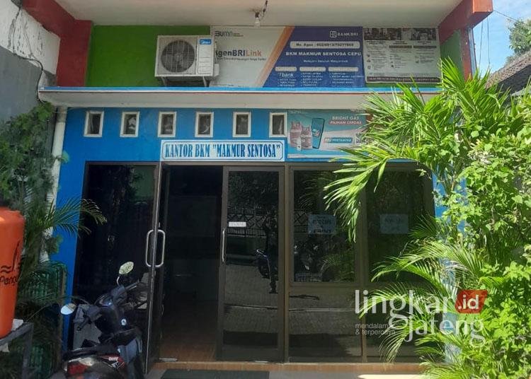 Kantor BKM Makmur Santosa yang berada di Kelurahan Cepu, Kecamatan Cepu, Kabupaten Blora. (Hanafi/Lingkarjateng.id)