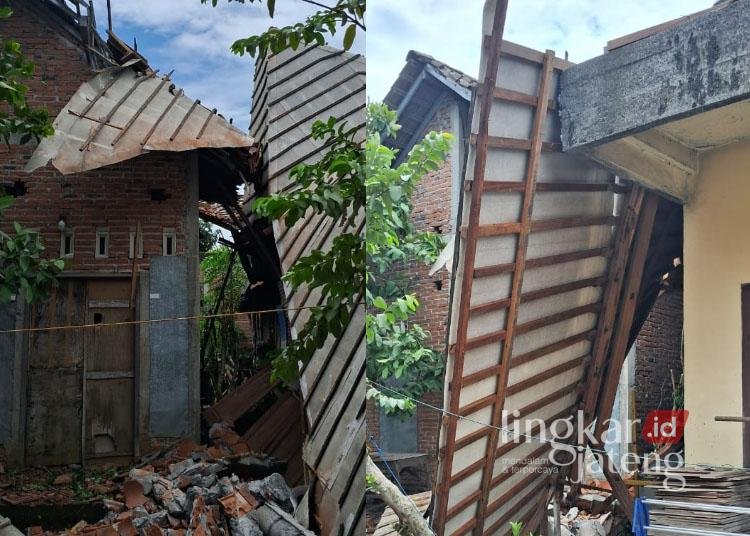 Rumah di Jepara rusak diterjang angin