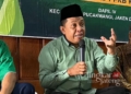 Sekretaris Komisi A DPRD Pati, Kastomo, dalam kegitan silaturahmi serta serap aspirasi bersama PAC Muslimat dam Fatayat NU Winong yang berlangsung di Aula Pertemuan H. Syahid, Desa Tawangrejo, Kecamatan Winong beberapa hari lalu. (Setyo Nugroho/Lingkarjateng.id)