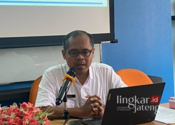 Kepala BPS Kudus, Eko Suharto. (Mohammad Fahtur Rohman/Lingkarjateng.id)