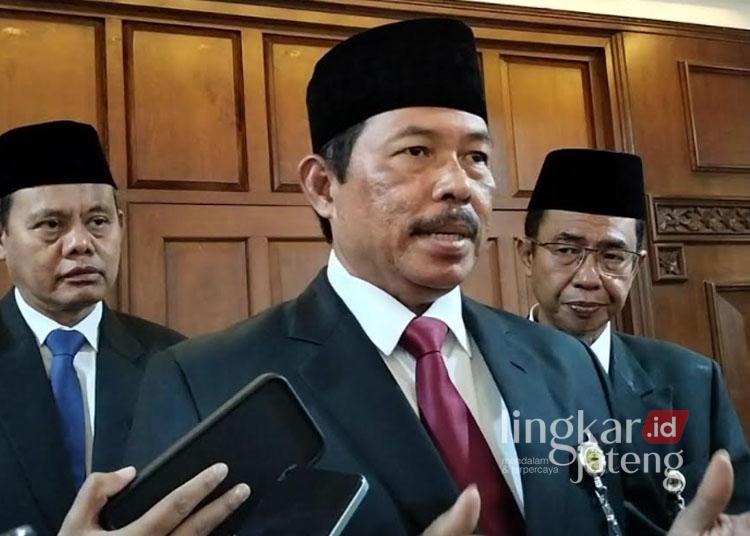 Penjabat (Pj.) Gubernur Jawa Tengah, Nana Sudjana. (Rizky Syahrul Al-Fath/Lingkarjateng.id)