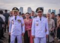 Gubernur dan Wakil Gubernur Jawa Tengah, Ahmad Luthfi dan Taj Yasin Maimoen, bersama istri masing-masing saat mengikuti pelantikan di Jakarta pada Kamis, 20 Februari 2025. (Dok. Pemprov Jateng/Lingkarjateng.id)