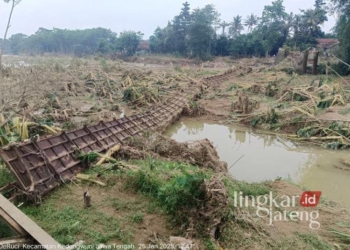 Kondisi Pascabencana di Kabupaten Pekalongan beberapa waktu lalu. (Fahri Akbar/Lingkarjateng.id)