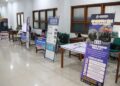 PAMERAN: Tampak beberapa booth pameran karya siswa SMA yang mengikuti Jepara Innovation Award di Ruang Galeri Saintek Unisnu, Selasa, 18 Februari 2025. (Tomi Budianto/Lingkarjateng.id)