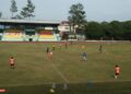 Sejumlah pemain sepak bola saat mengikuti seleksi pembentukan tim PSISA Salatiga di Stadion Kridanggo, Kota Salatiga, pada Minggu, 16 Februari 2025. (Dok. PSISA Salatiga/Lingkarjateng.id)