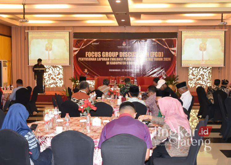 Acara Forum Discussion Group yang di selenggarakan oleh KPU Grobogan. (Ahmad Abror/Lingkarjateng.id)