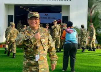 Wali Kota Salatiga, Robby Hernawan, saat mengikuti kegiatan retret kepala daerah di Akmil Magelang, Jawa Tengah. (Dok. Robby Hernawan/Lingkarjateng.id)