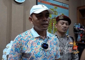 Kasatreskrim Polres Blora AKP Selamet saat diwawancara wartawan, Sabtu, 8 Februari 2025. (Eko Wicaksono/Lingkarjateng.id)