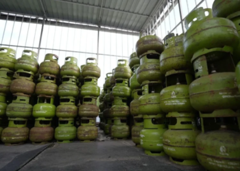 ILUSTRASI : Stok LPG 3 kg di pangkalan resmi milik Pertamina. (ANTARA/Lingkarjateng.id)