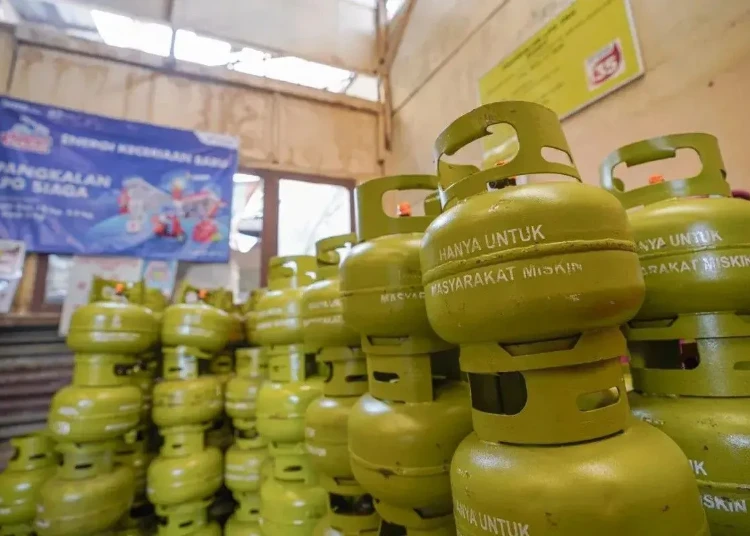 ILUSTRASI: Tumpukan tabung gas LPG 3 kilogram. (ANTARA/Lingkarjateng.id)