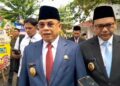 Bupati Pati Sudewo usai melaksanakan Sertijab di Pendopo Kabupaten Pati, Jumat, 22 Februari 2025. (Mutia Parasti/Lingkarjateng.id)