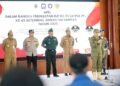 Bupati Pati, Sudewo, memimpin peringatan HUT ke-75 Satpol PP, HUT ke-63 Satlinmas, dan HUT ke-106 Damkar di Pendopo Kabupaten Pati, pada Senin, 10 Maret 2025. (Setyo Nugroho/Lingkarjateng.id)