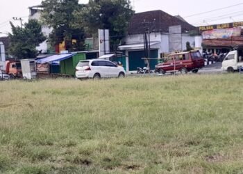 POTRET: Lahan eks pasar induk Blora siap digunakan untuk area bisnis. (Eko Wicaksono/Lingkarjateng.id)